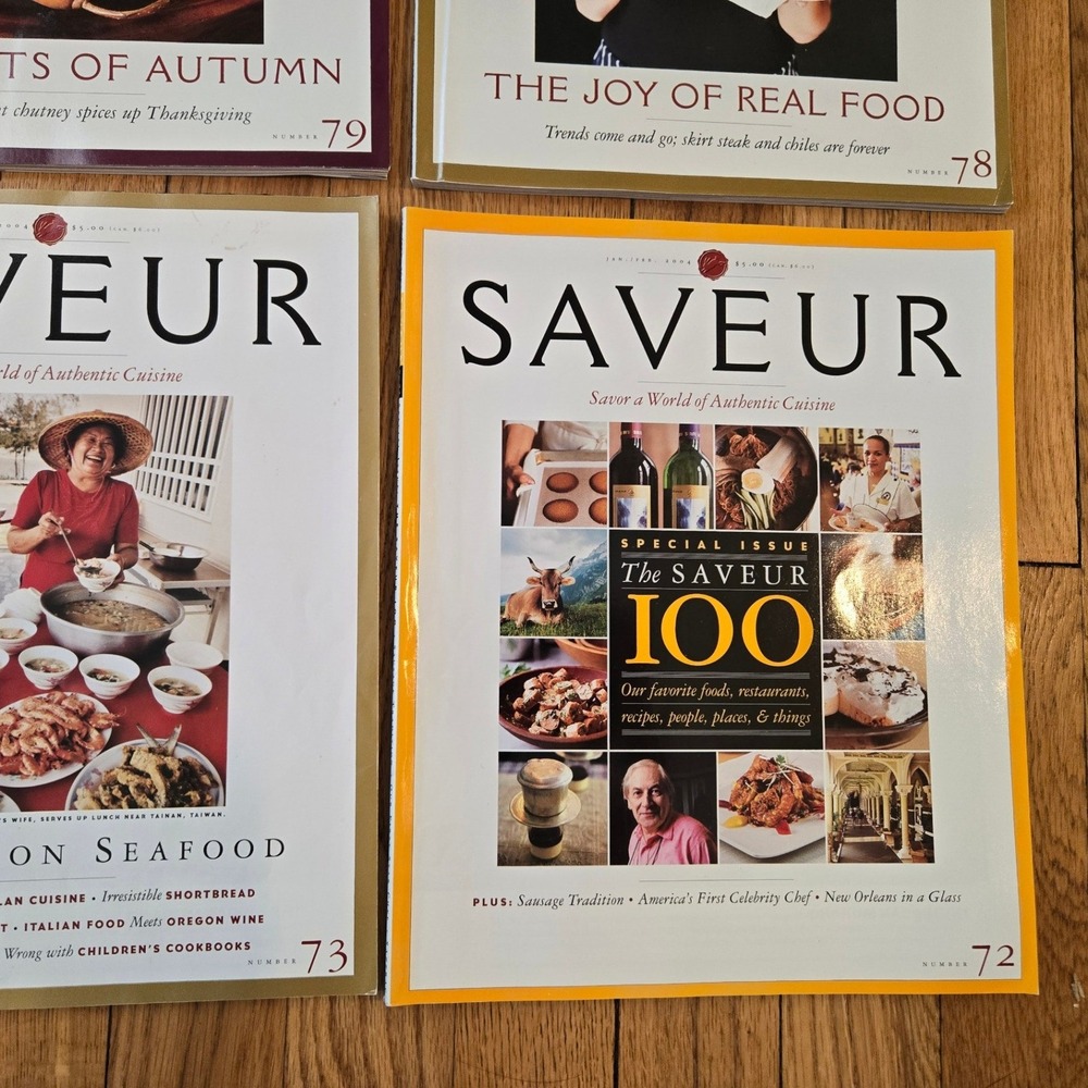 Saveur Magazine Lot 6‎ Issues 2003-2004 10th Anniversary Saveur 100 - Picture 7 of 10